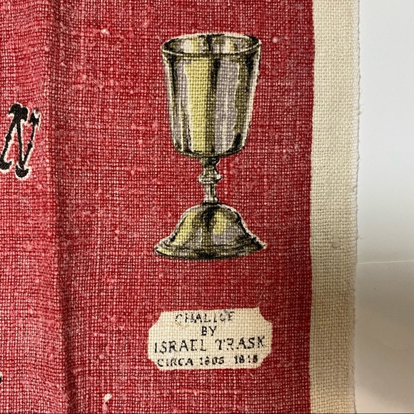 Vintage Linen American Pewter Tea Towel - Picture 5 of 8